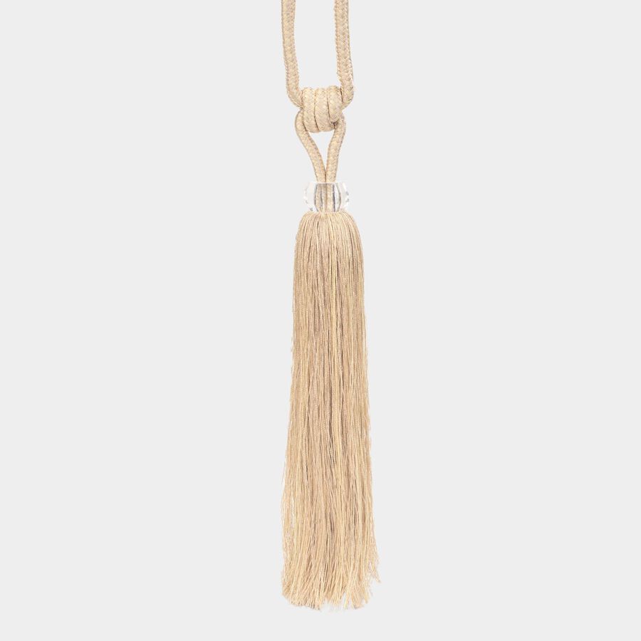 Cream Microfiber Tieback Rope, , large image number null