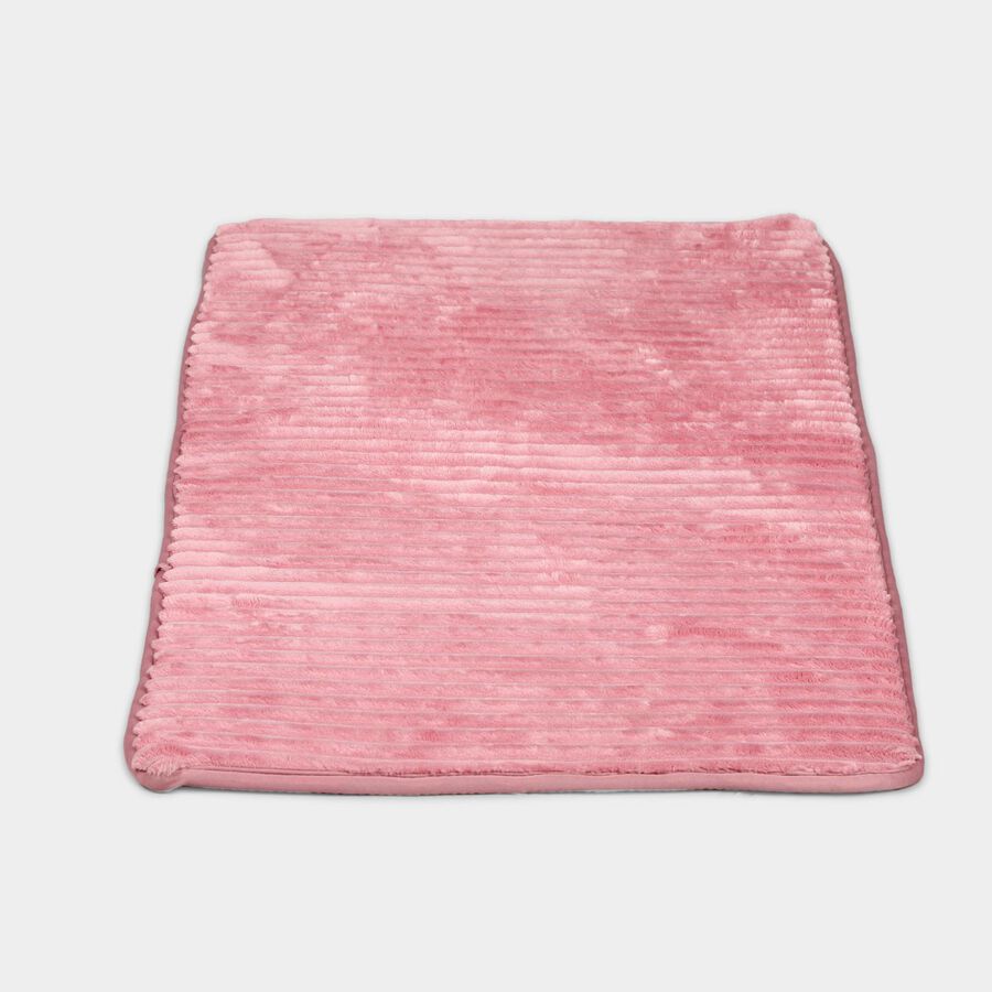 Anti-Skid Pink Polyester Bath Mat, , large image number null