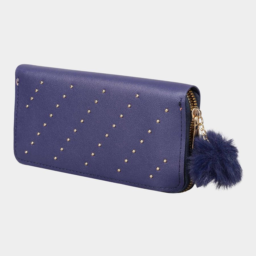 Women's Polyurethane Zipper Hand Pouch, , large image number null