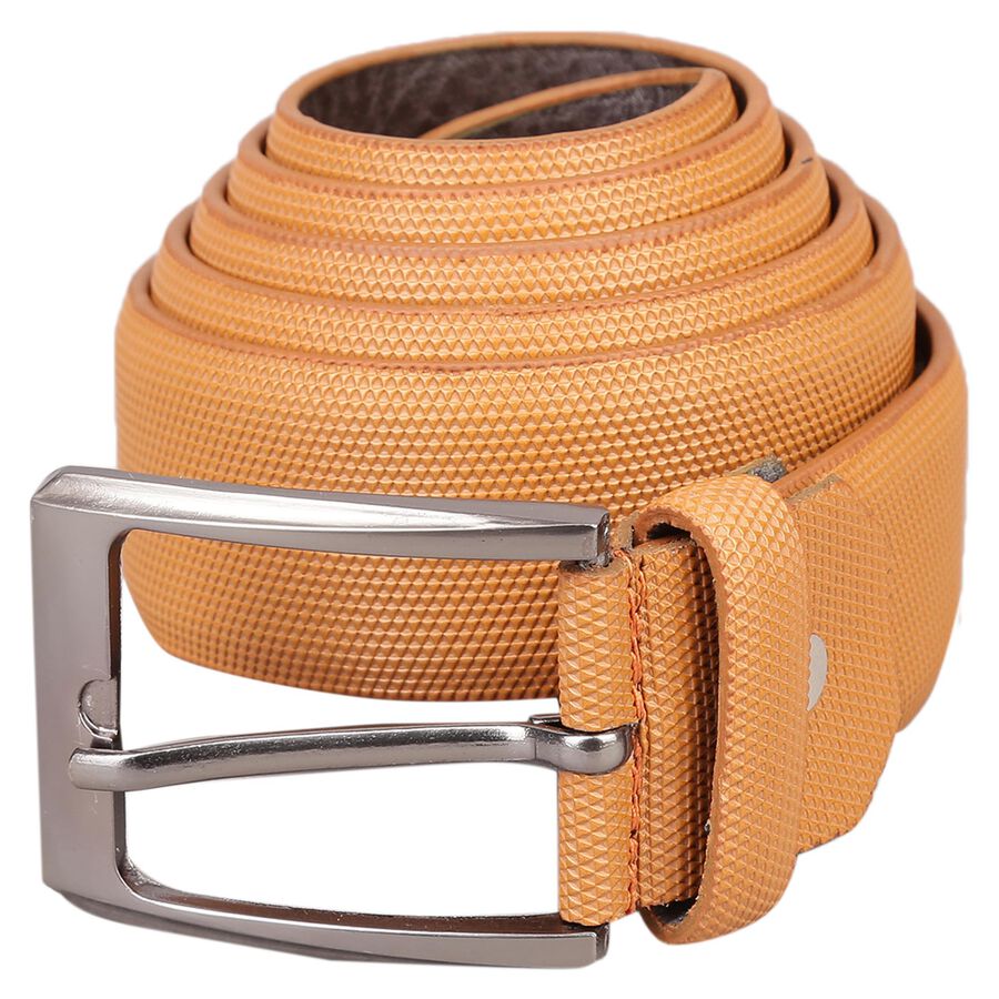 Men's Tan Polyurethane Casual Belt, , large image number null