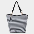 Women's Black Polyurethane Tote Bag, , small image number null