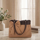 Woman's Brown Polyurethane Bag, , small