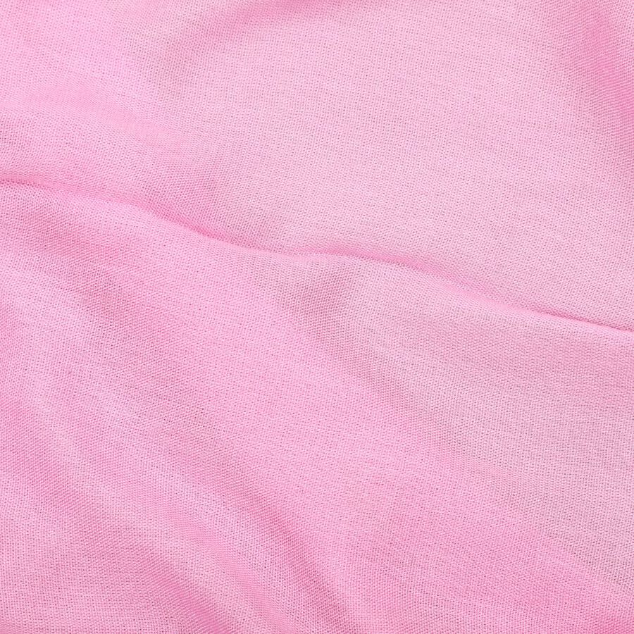 Women's Pink Viscose Scarf, , large