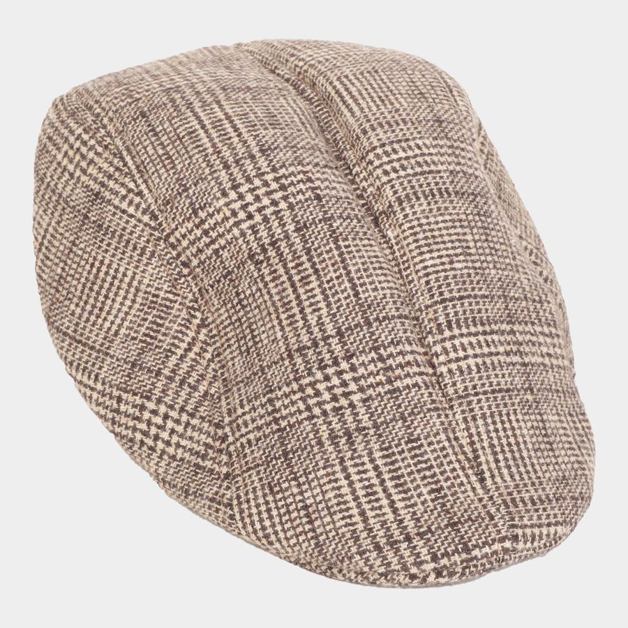 Acrylic/Wool Men Men Cap, Brown, , large image number null