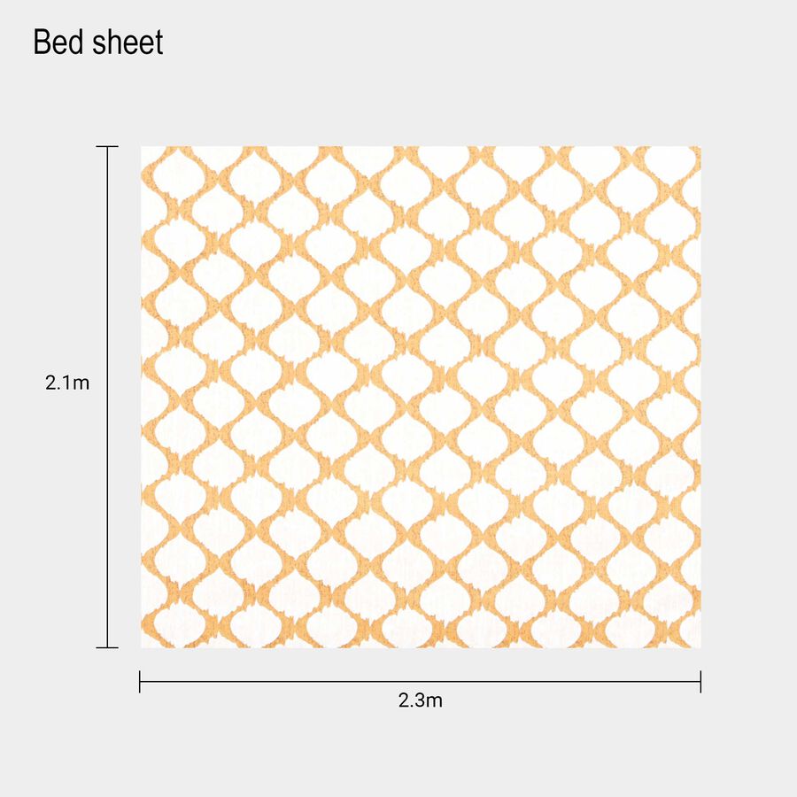 104 TC Cotton Double Bedsheet with 2 Pillow Covers, , large image number null