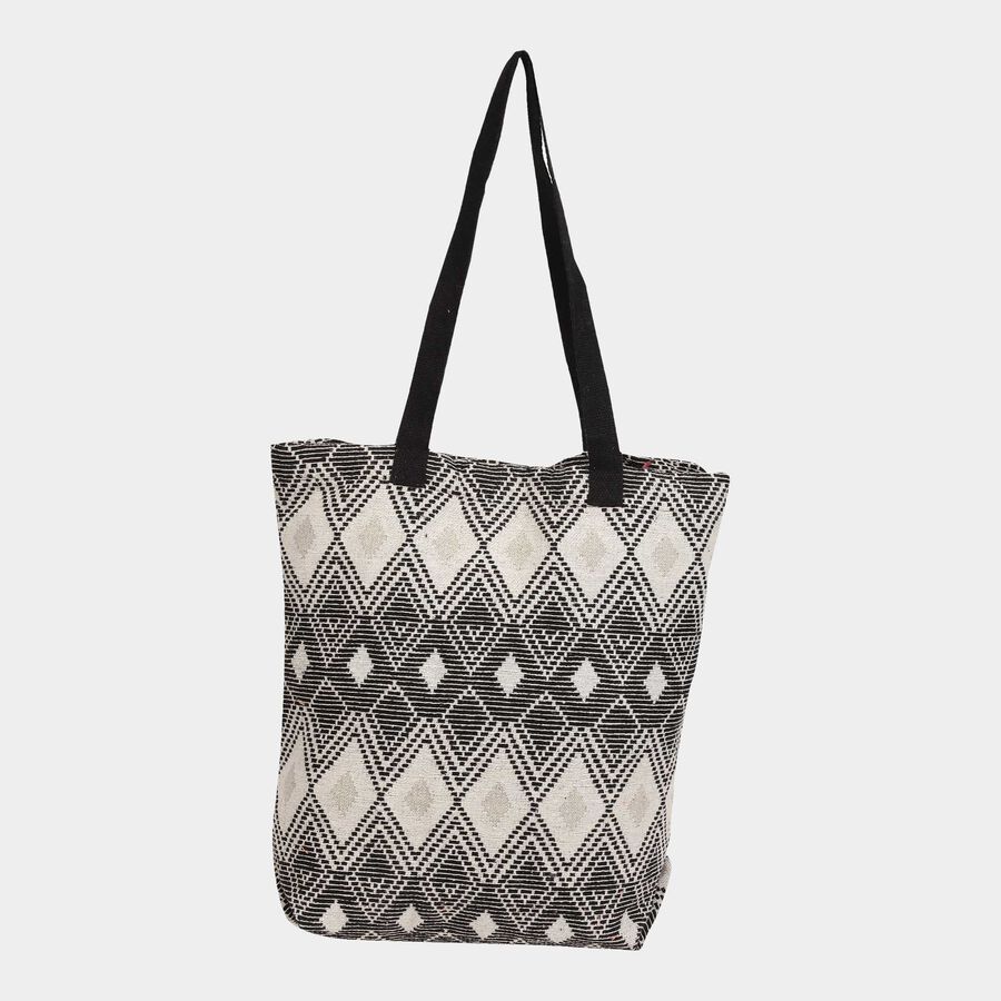 Women's Printed Canvas Shopping Bag, Medium, , large image number null