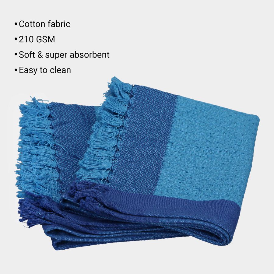 Cotton Hand Towel, Set of 2, 210 GSM, 40 X 60 cm, , large image number null