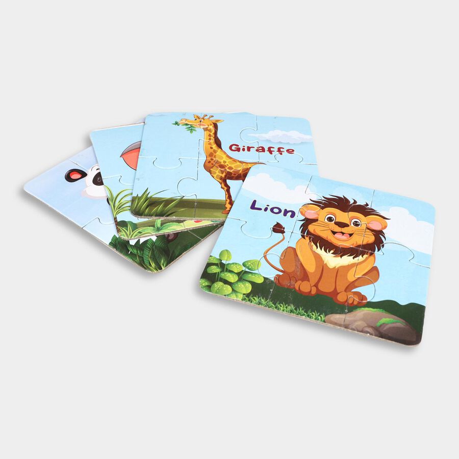 Wild Animals Jigsaw Puzzle 6 Pcs, , large image number null