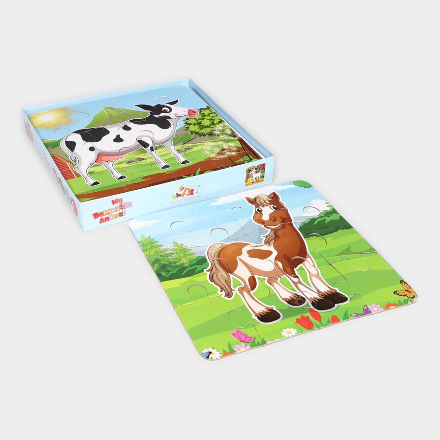 Domestic Animals Jigsaw Puzzleset of 3, , large image number null