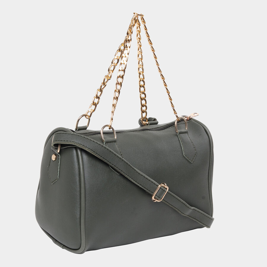 Women Embellished Olive Sling Bag, , large image number null