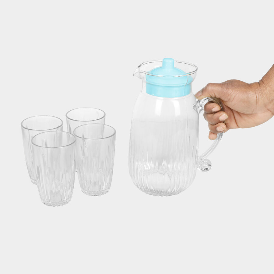 Lemon Jug With Glass,Set of 4, , large image number null