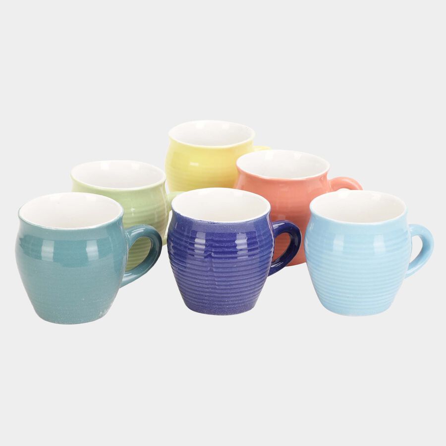 120 ml Stoneware Cup, Set of 6, , large image number null