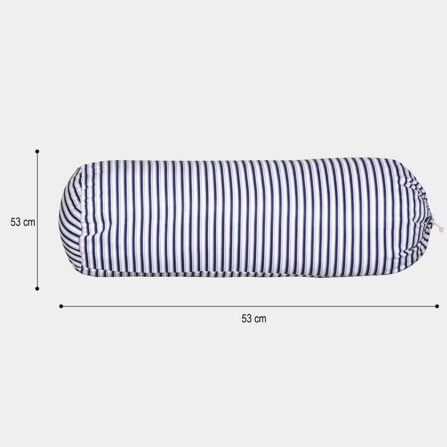 Blue Cotton Bolster, , large