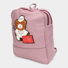 Women's Peach Polyurethane Backpack, , small image number null