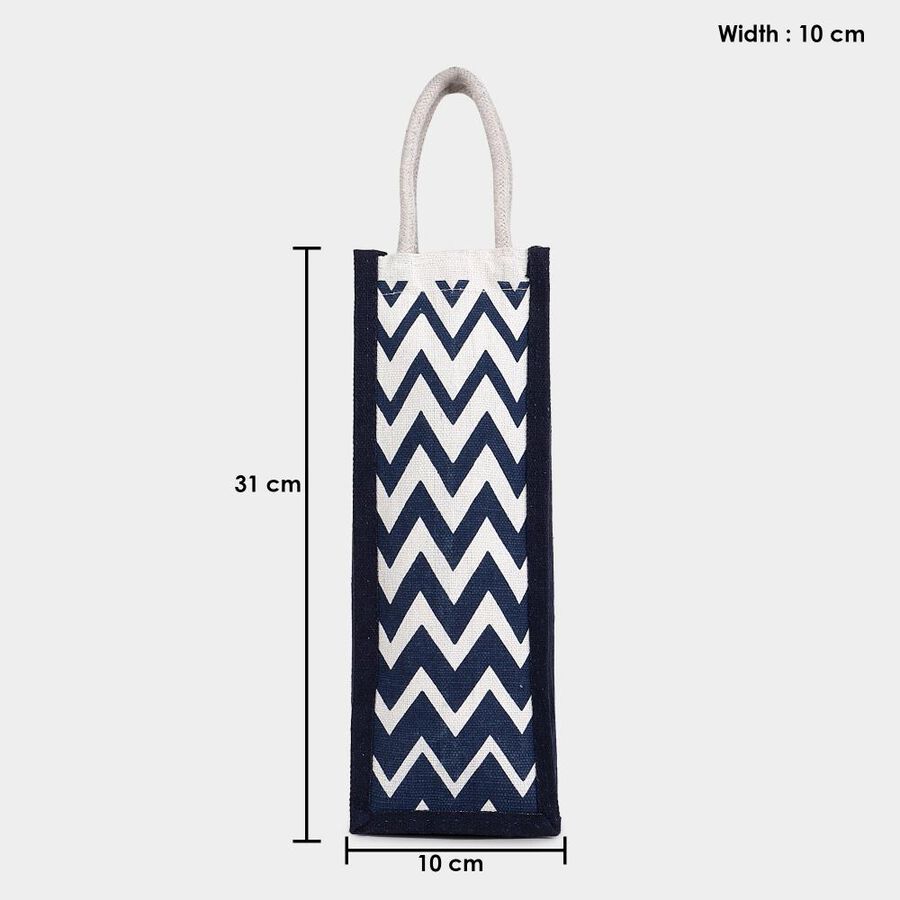 Dark Blue Canvas Bottle Bag, , large image number null