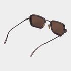 Men's Metal Gradient Rectangle Sunglasses, , small image number null
