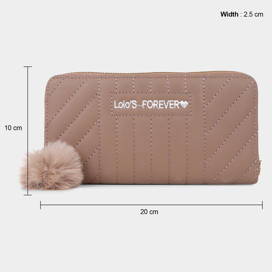Women's Tan Polyurethane Handbag, , large image number null