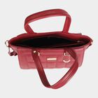 Women's Polyurethane Satchel, Quilted, Medium Size, , small image number null