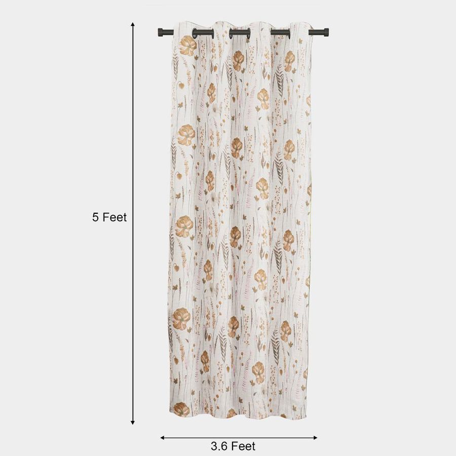 5ft. Brown Window Curtain, , large image number null
