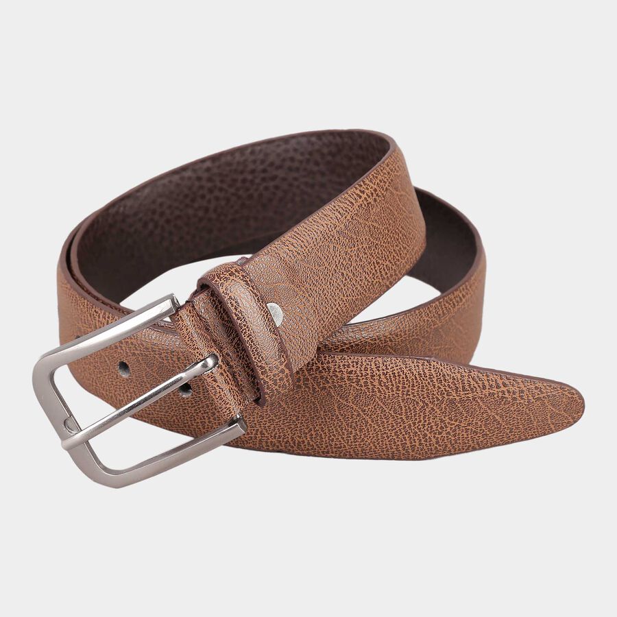 Men's Brown Polyurethane Casual Belt, , large image number null