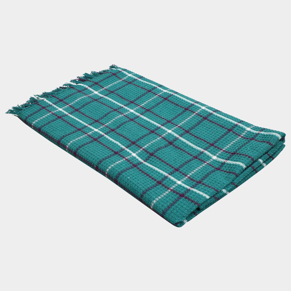 Home Beautiful                         220 GSM Blue Cotton Blend Bath Towel