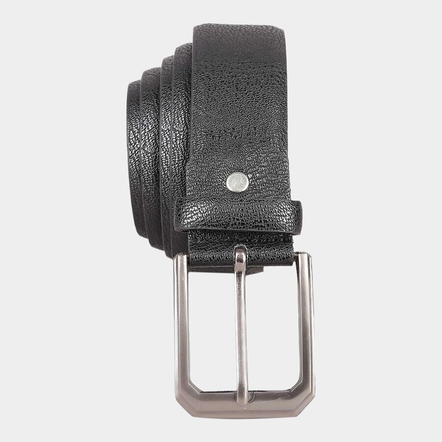 Men's Black Polyurethane Casual Belt, , large image number null