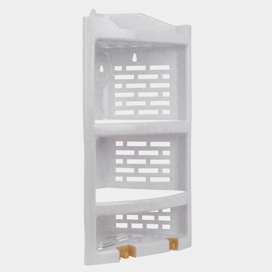 White Plastic Bathroom Stand, , large image number null