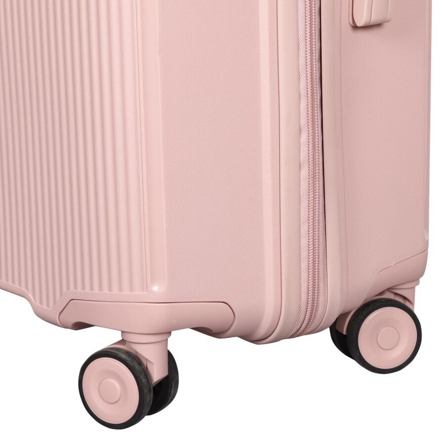 8-Wheel Light Pink Polycarbonate Hard Case Trolley, Medium, , large image number null