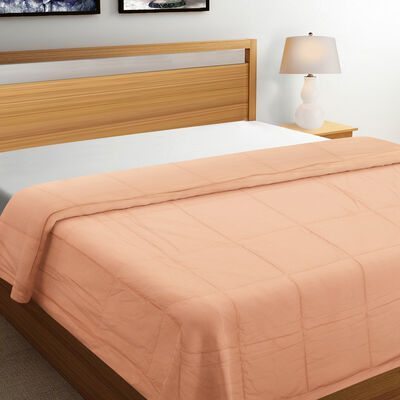 Pink Polyester Bedcover
