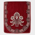Maroon Chenille Sofa Cover Set of 10, , small image number null