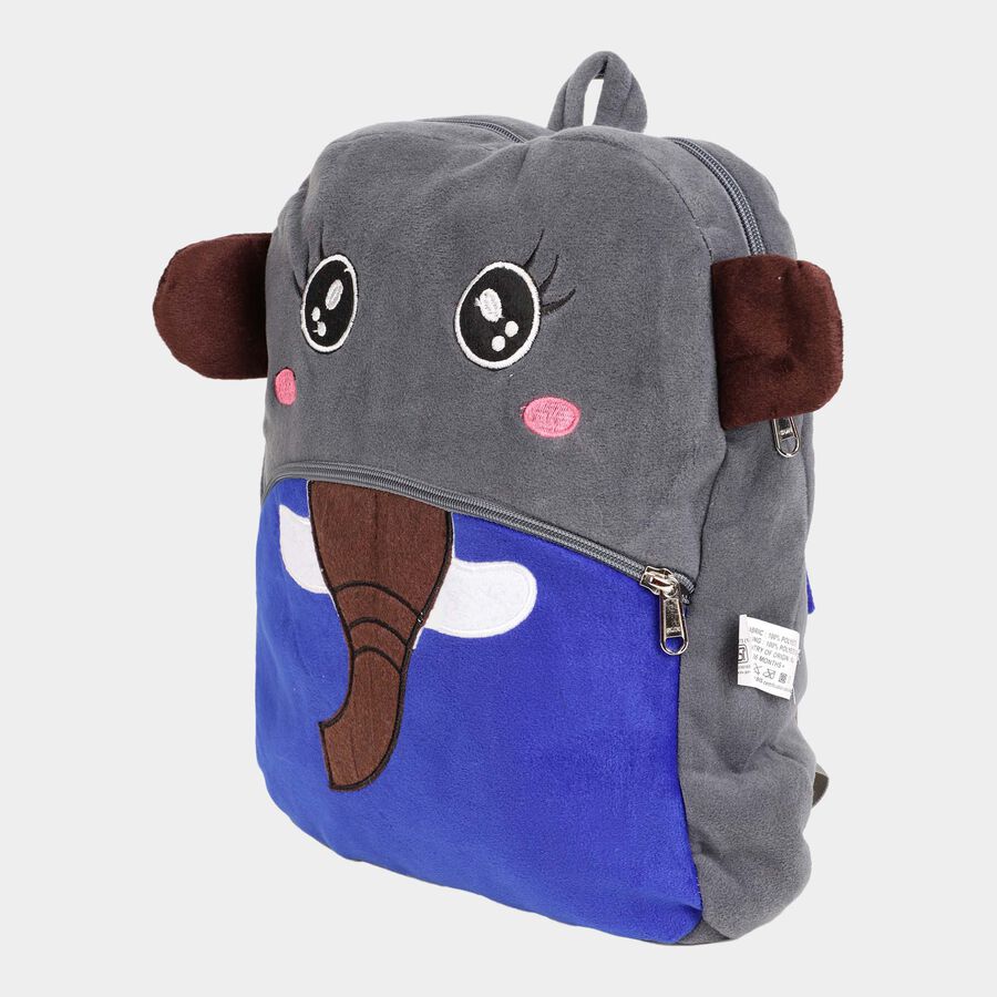 Blue, Grey Fabric Bag, , large image number null