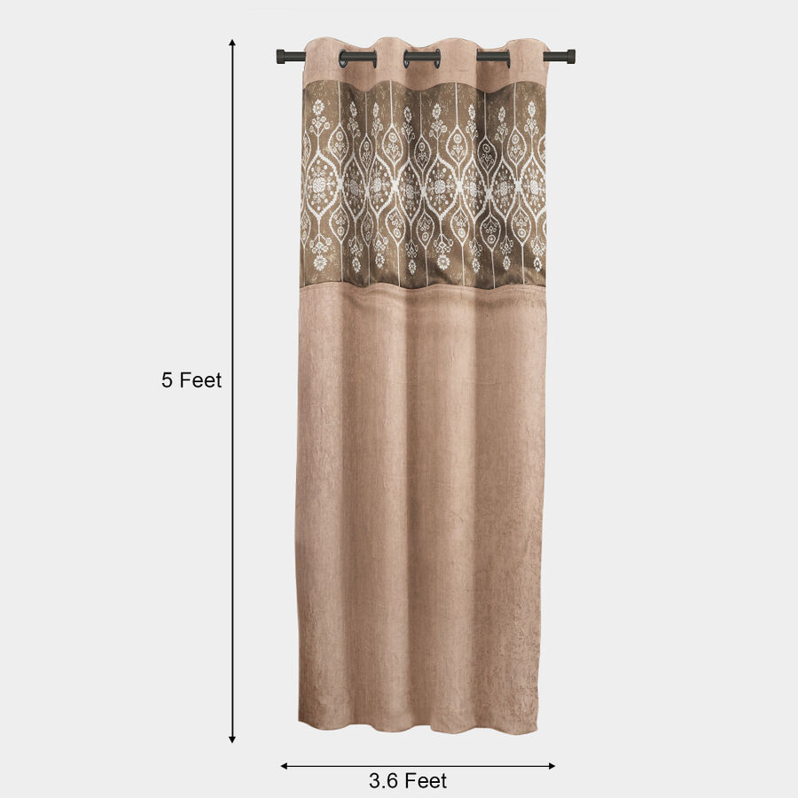 5 ft. Brown Polyester Curtain, , large image number null