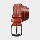 Men's Tan Polyurethane Casual Belt, , small image number null