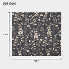 Blue Printed Double Bedsheet, , small image number null