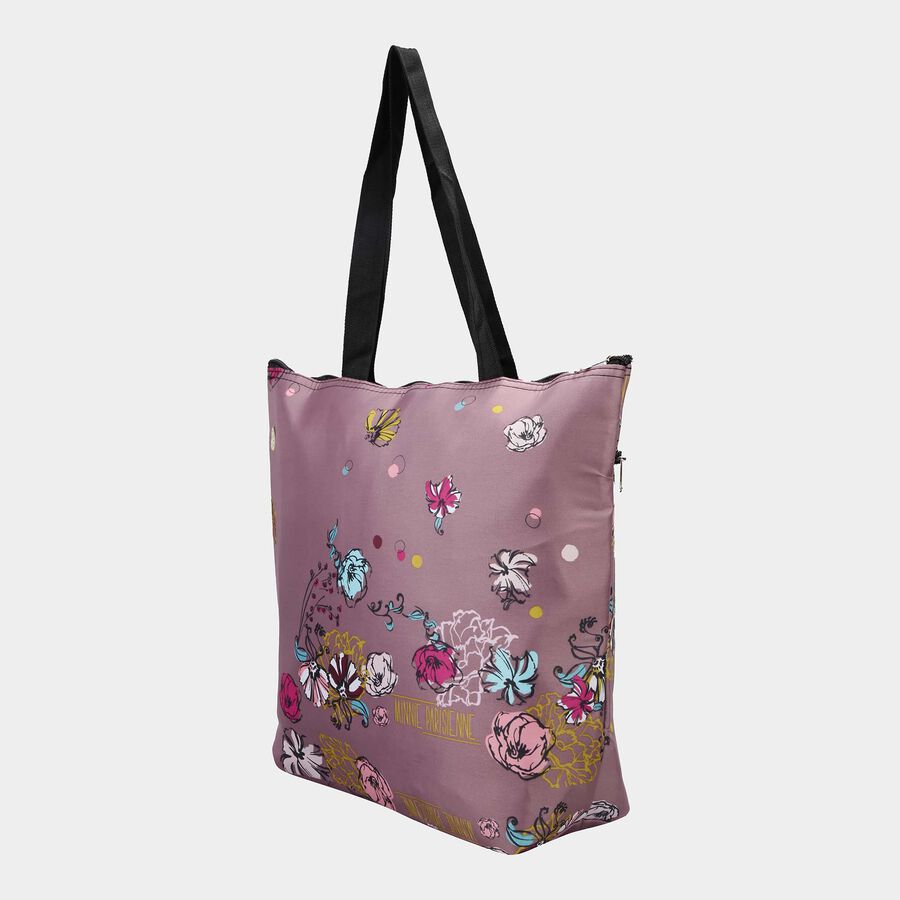 Women's Purple Fabric Tote Bag, , large image number null
