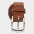 Men's Tan Leather Casual Belt, , small image number null