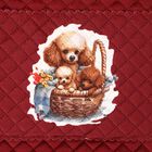 Maroon Polyester Wall Hanging Organiser, , small image number null