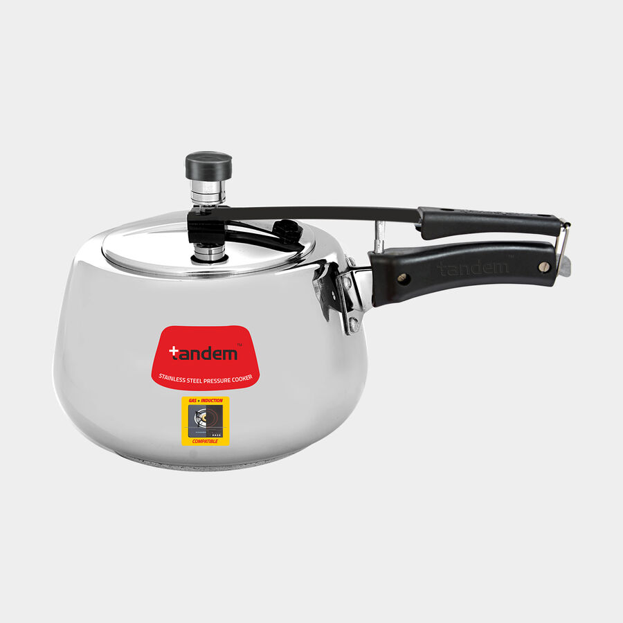 3 L Induction Pressure Cooker, Stainless Steel, , large image number null