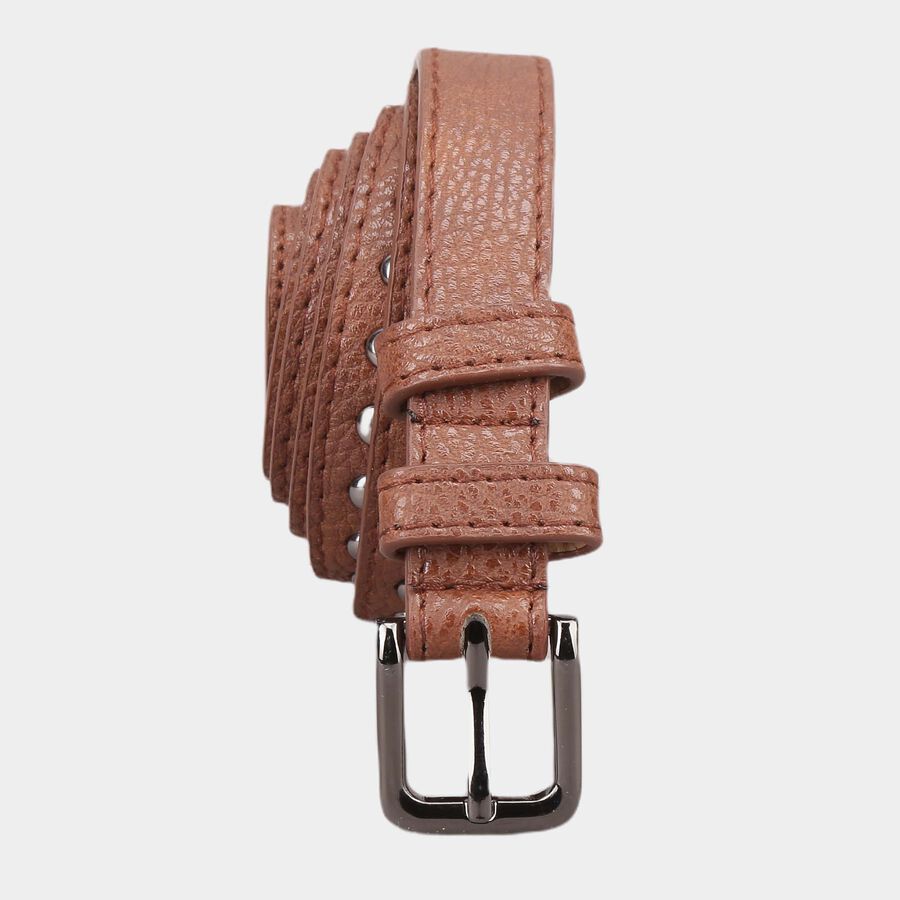 Women's Brown Polyurethane Belt, , large image number null