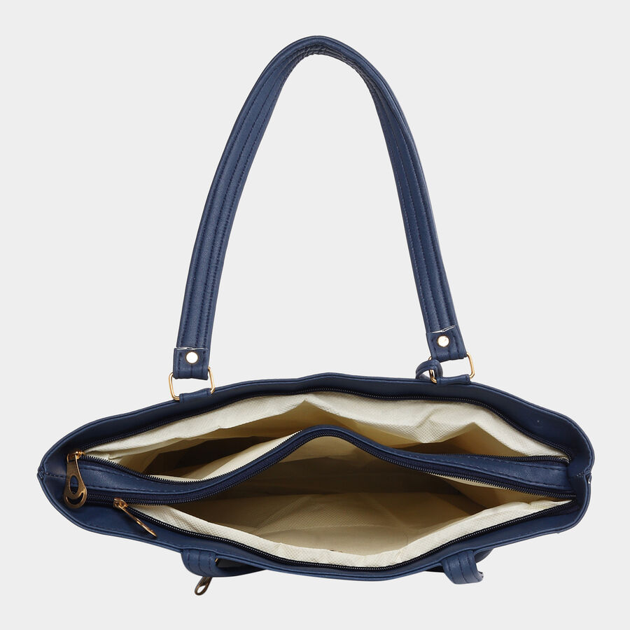 Women Embellished Blue Handbag, , large image number null