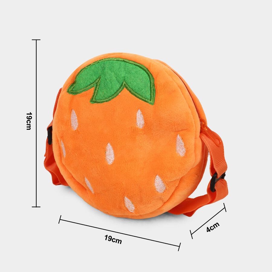Kids Orange Shape Fabric Bag, , large image number null