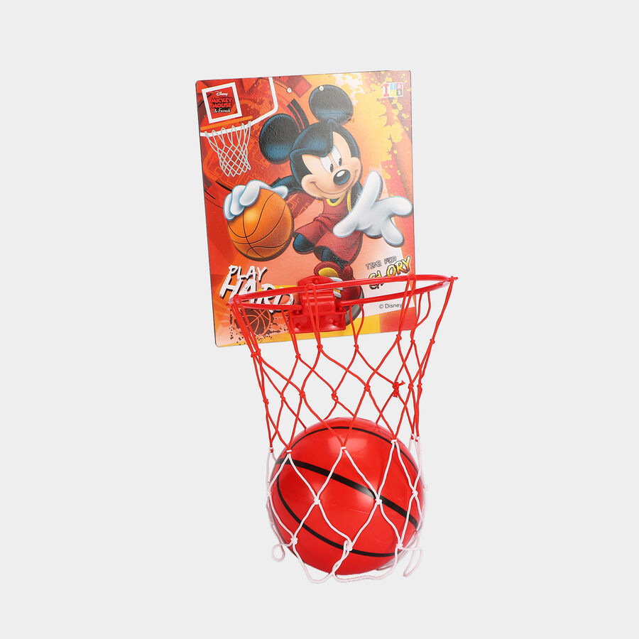 Kid's Disney Mickey Mouse Basketball Hoop with Ball, , large