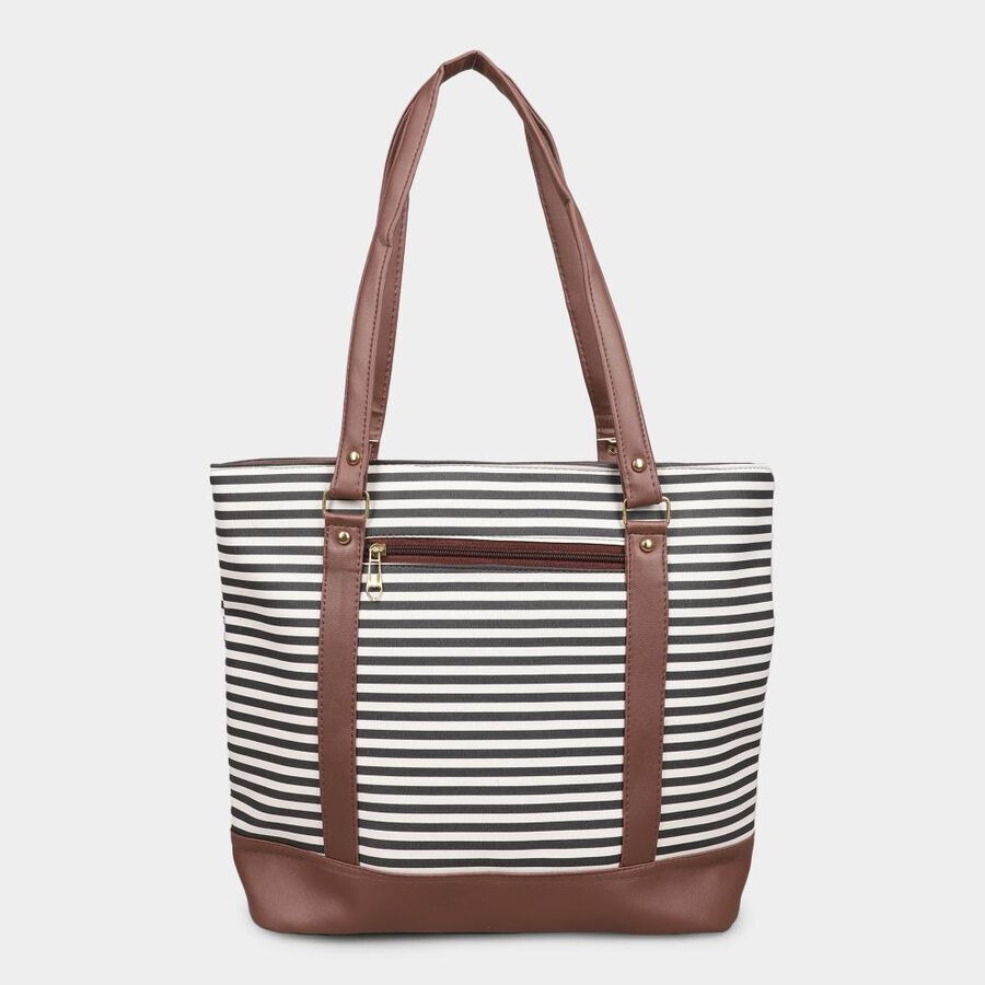 Women's Brown Pu Hand Bag, , large