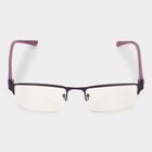 Clear Glass Plastic Half Rim Frame - Color May Vary, , small image number null