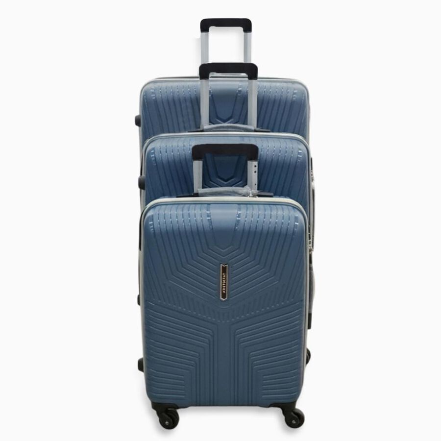 4-Wheel Polypropylene Hard Case Trolley, Set of 3, , large
