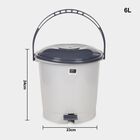 6 L Plastic Dustbin, , small image number null