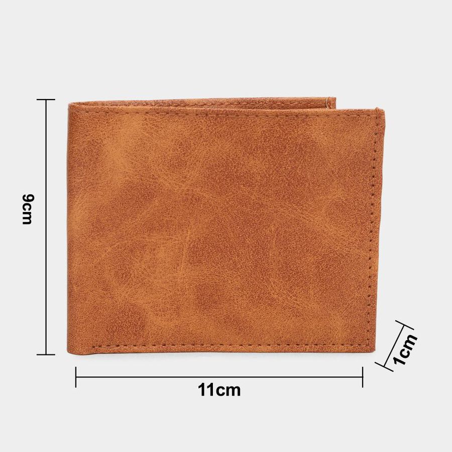 Men's Tan Polyurethane Wallet, , large image number null