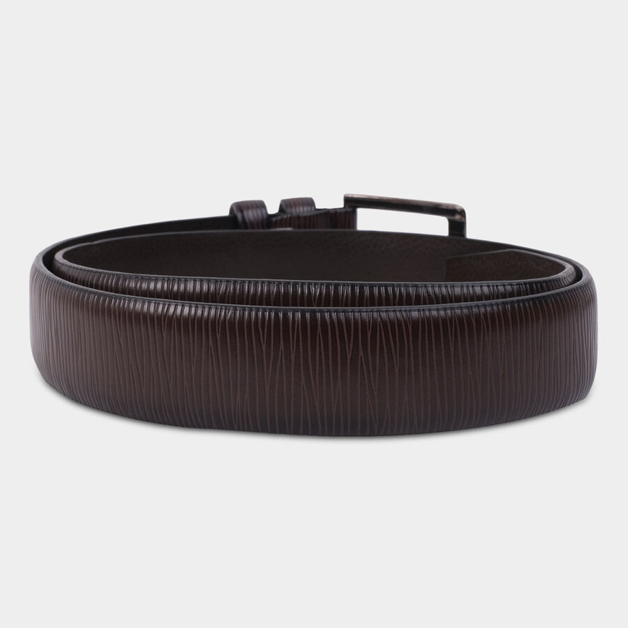 Men's Brown Polyurethane Formal Belt, , large image number null