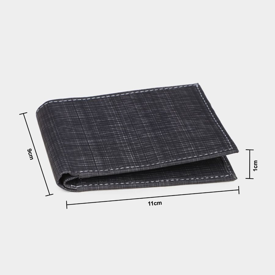 Men's Charcoal Polyurethane Wallet, , large image number null