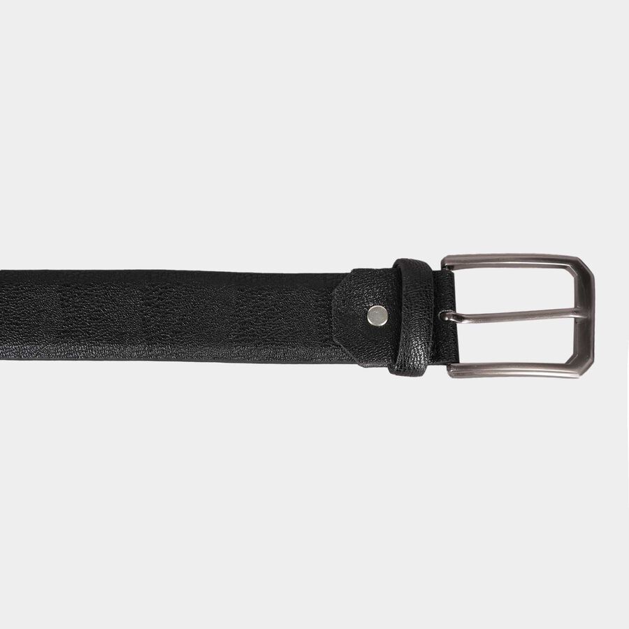Men's Black Polyurethane Casual Belt, , large image number null